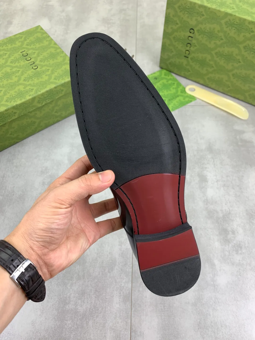 Men's Men's Shoes 💰P560 [New Style] 💰💎💎💎 [Gucci] GUCCI high-end men's formal business leather shoes, original order 1:1! Original imported high-end calfskin, original metal buckle, imported first-layer pigskin lining for feet, original high-end outsole, men's shoe size: 38-44